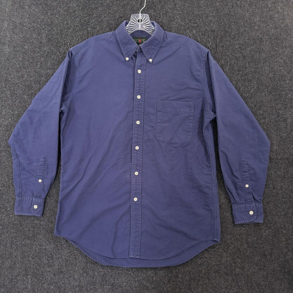 J.Crew Shirt Men's Small Blue Cotton Button Down Pocket Classic Fit Preppy